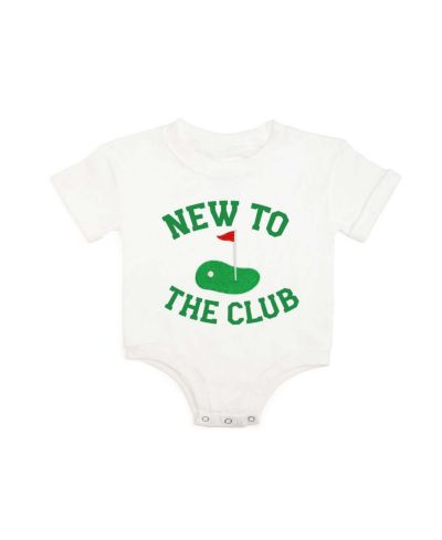 Детский ромпер Sweet Wink New To The Club Patch с коротким рукавом для мальчиков