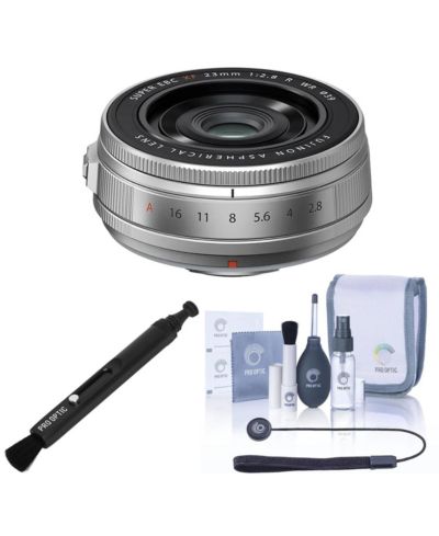 Объектив Fujifilm XF R WR, комплект с набором для ухода за оптикой и колпачком