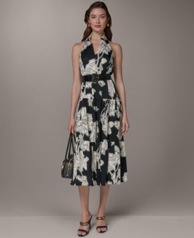 Donna Karan New York Женское платье без рукавов A-Line с воротником-халтер