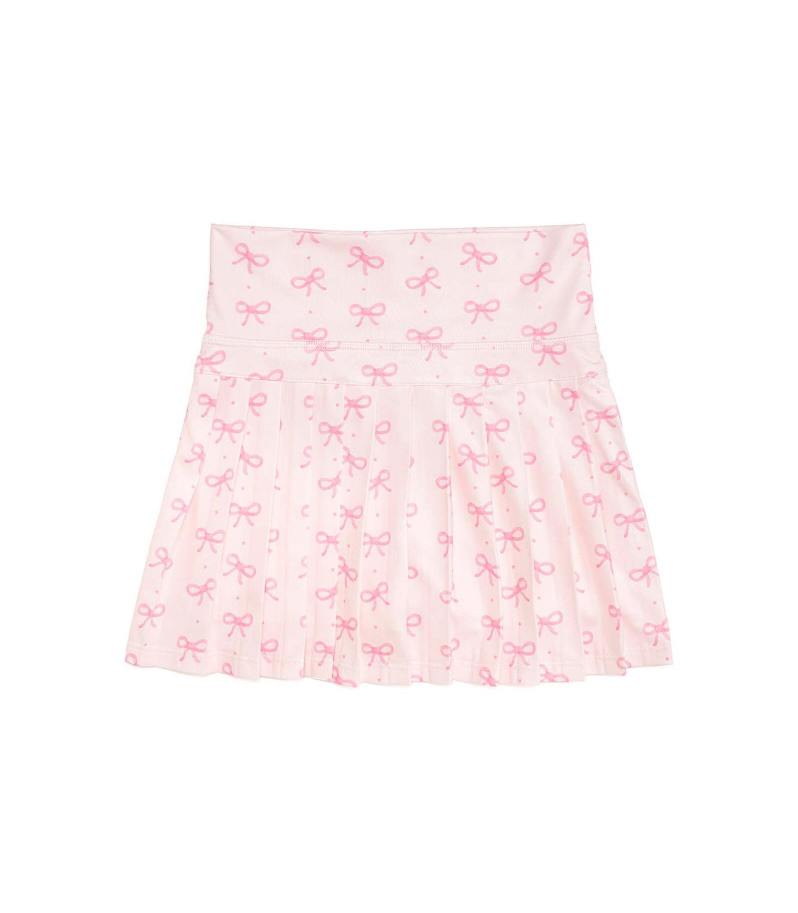 Sweet Wink Big Girls Pink Bow Athletic Skort