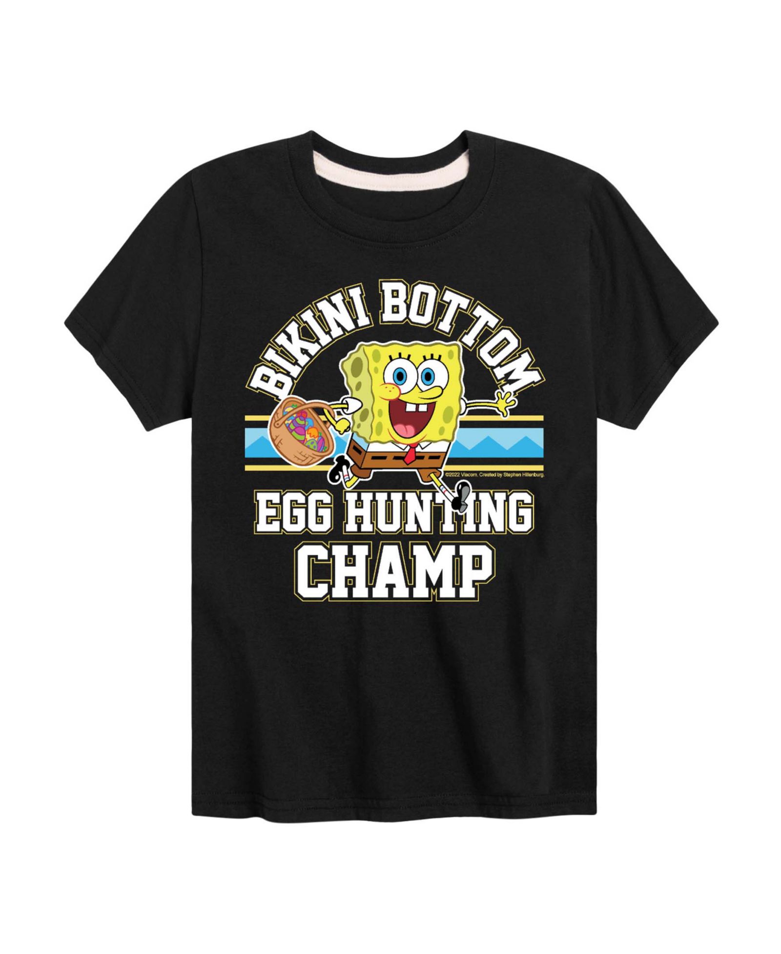 Детская футболка SpongeBob SquarePants Boys' 8-20 Bikini Bottom Egg Hunting Champ Graphic T-Shirt