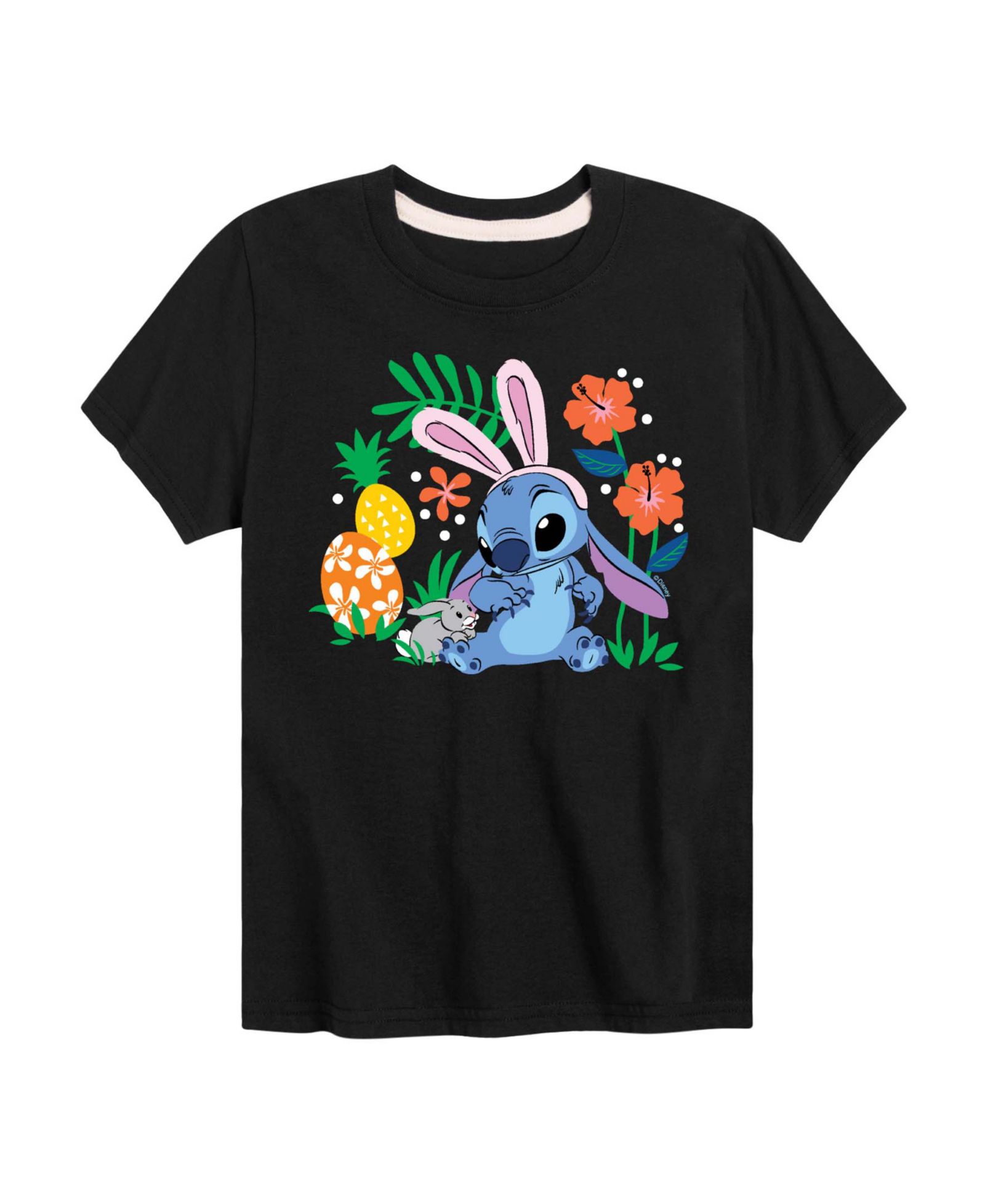 Lilo & Stitch Детская футболка с принтом Bunny Flowers