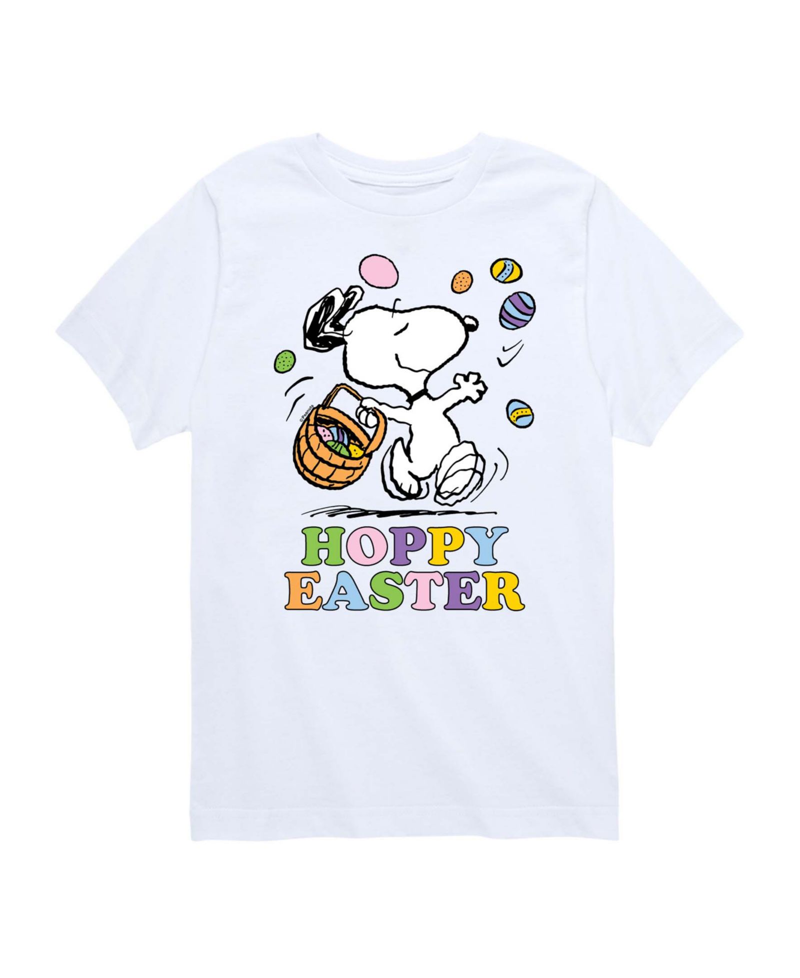 Peanuts Детская футболка с графическим принтом Hoppy Easter
