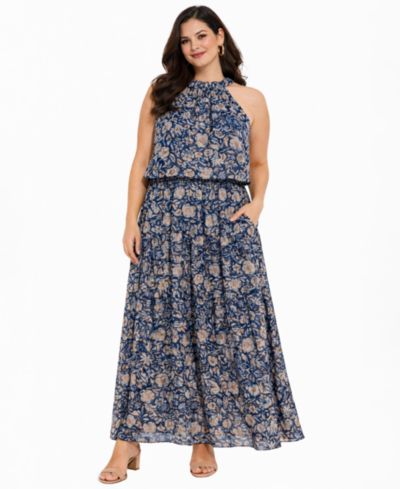 Женское повседневное платье RM Richards Sleeveless Halter