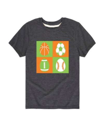 Детская футболка Hybrid Boys' Toddler 2T-5T Instant Message Sport Easter Eggs Graphic Short-Sleeve