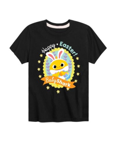 Hybrid Boys' Toddler 2T-5T Baby Shark Happy Easter Short-Sleeve Graphic T-Shirt
