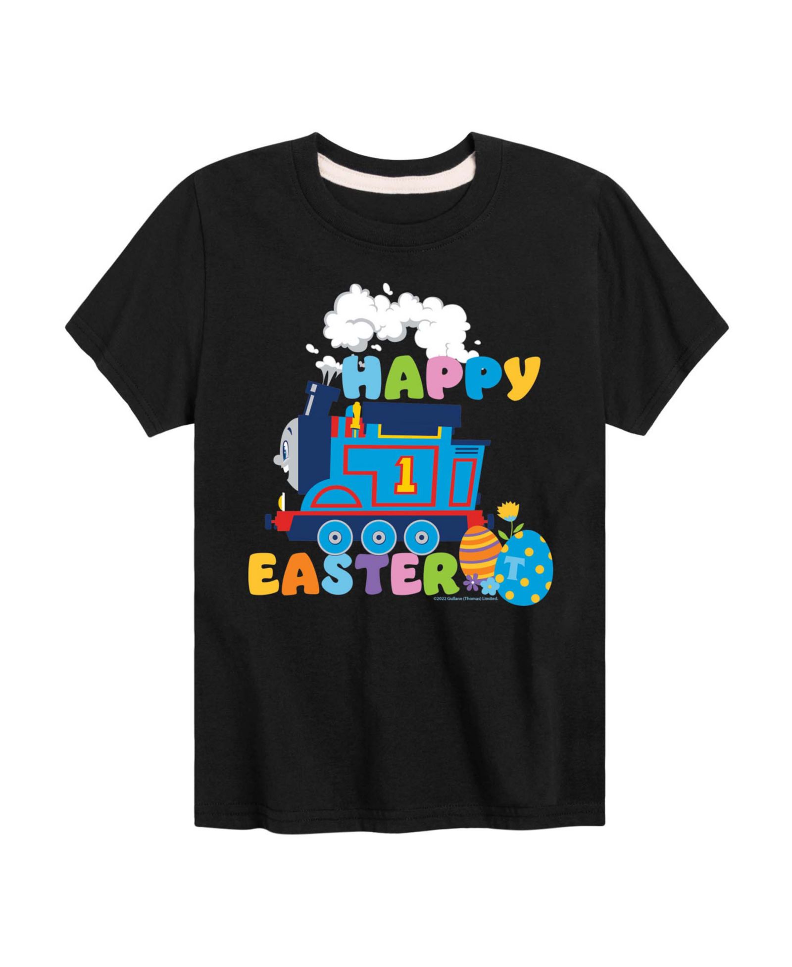 Детская футболка Hybrid Thomas & Friends Happy Easter Thomas с коротким рукавом, 2T-5T