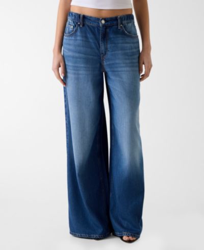 GUESS Женские широкие джинсы loose wide-leg