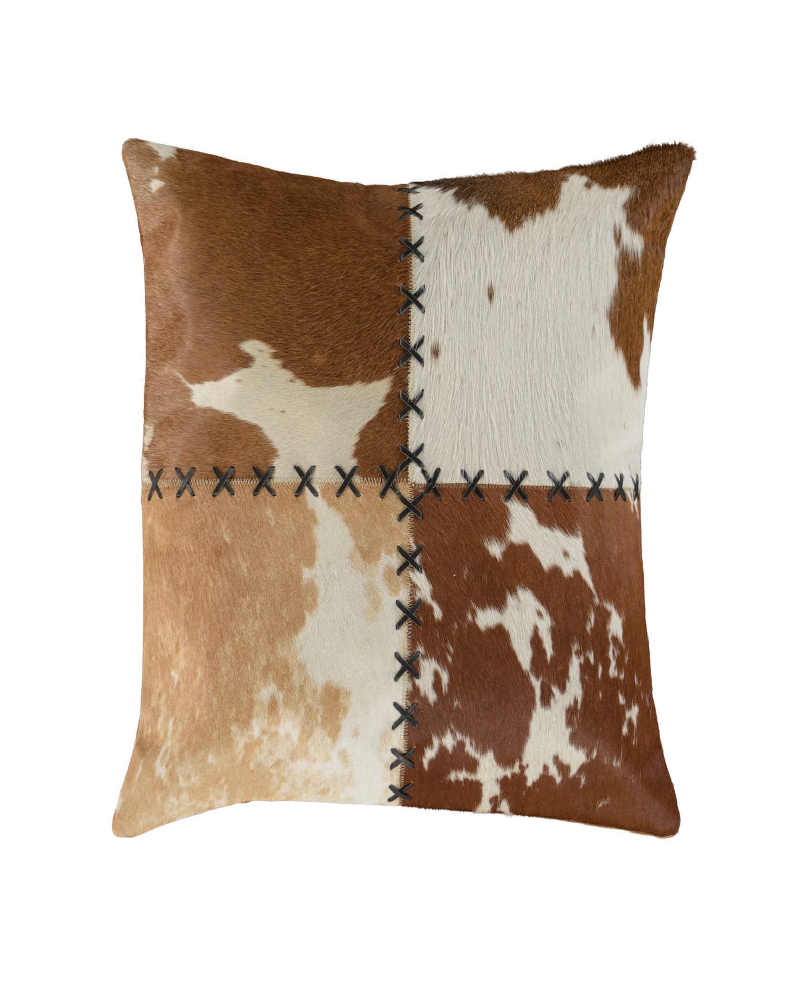 Декоративная подушка Rizzy Home Judith Leather Cotton 22" x 22"