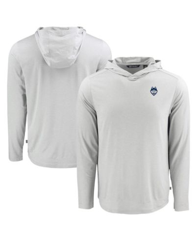 Мужское худи Cutter & Buck Gray UConn Huskies Coastline Epic Comfort Eco с длинным рукавом