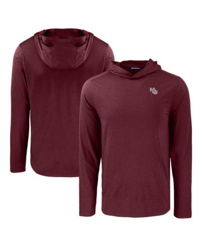 Мужская флисовая толстовка Cutter & Buck Maroon Mississippi State Bulldogs Coastline Epic Comfort Eco
