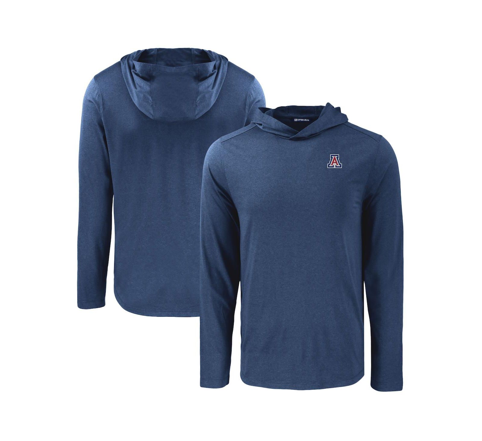 Cutter & Buck Men's Navy Arizona Wildcats Coastline Epic Comfort Eco Long Sleeve Hoodie