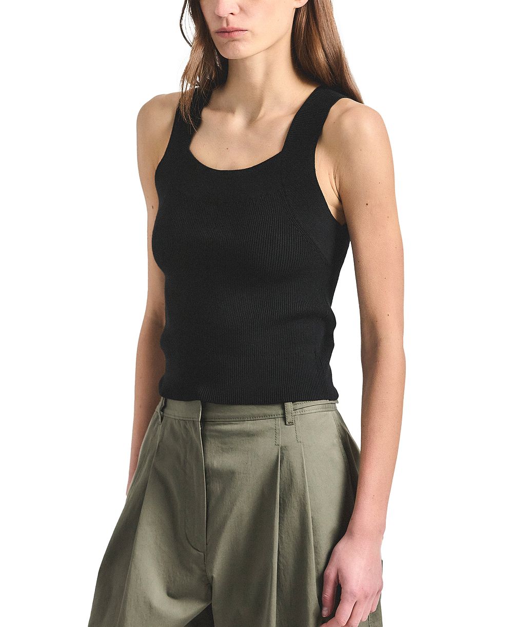 Женский трикотажный топ Derek Lam 10 Crosby Dakota Scoop Neck