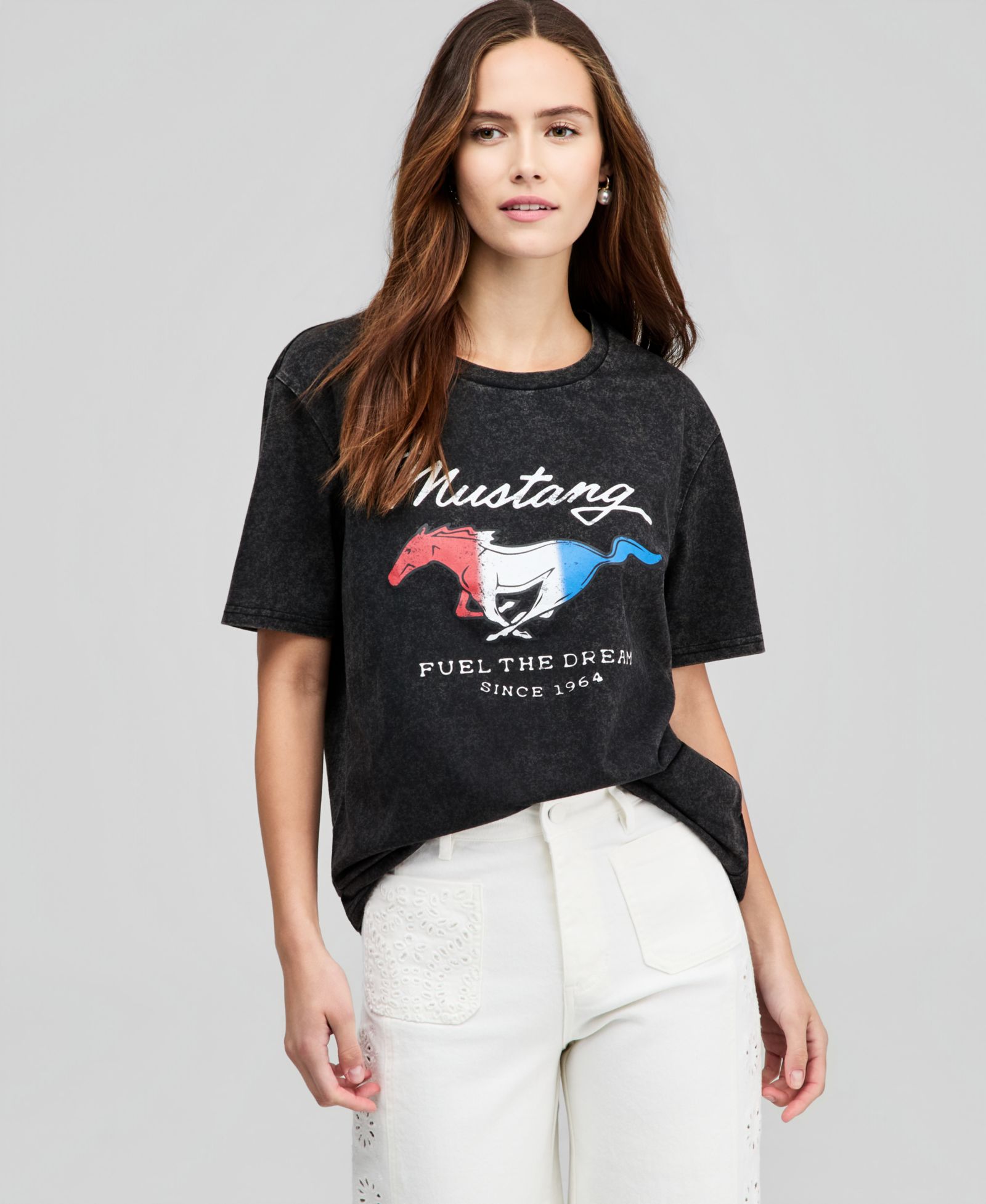 And Now This Женская футболка с принтом Mustang