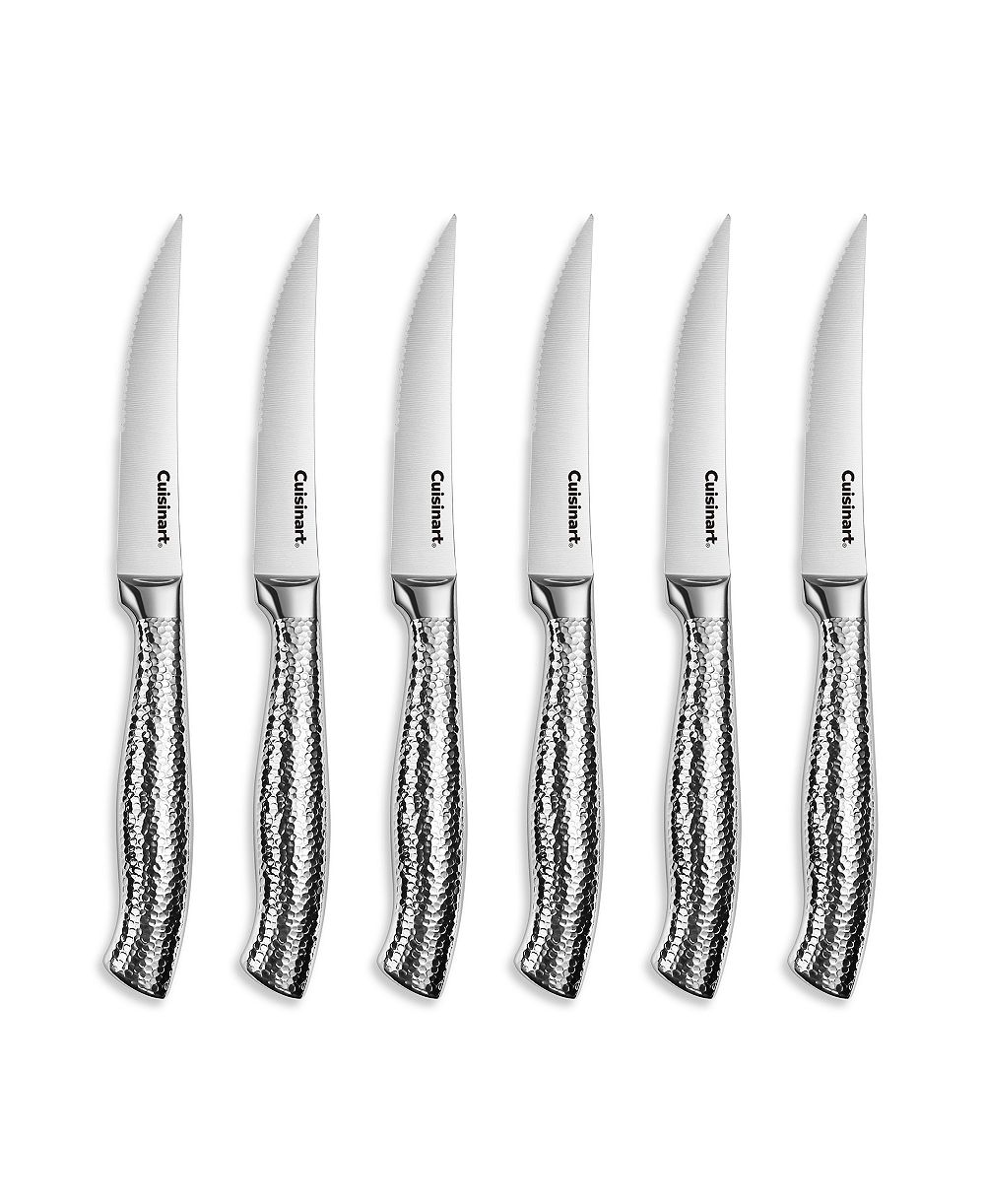 Набор ножей для стейка Cuisinart из 6 штук из нержавеющей стали Soft Hammer
