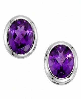 Серьги-гвоздики Macy's Peridot (1-1/2 ct. t.w.) из стерлингового серебра