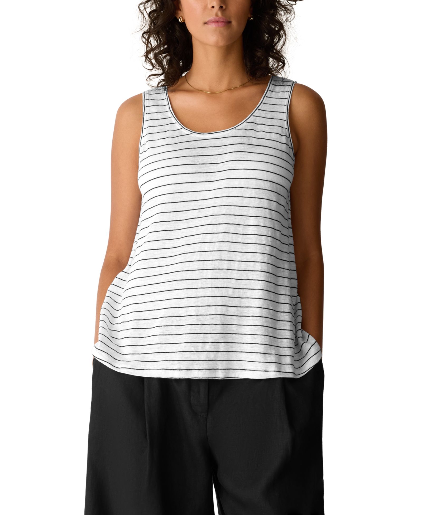 Eileen Fisher Женский топ без рукавов Scoop Neck