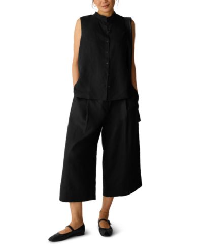 Eileen Fisher Women's High-Waist Wide-Leg Pants
