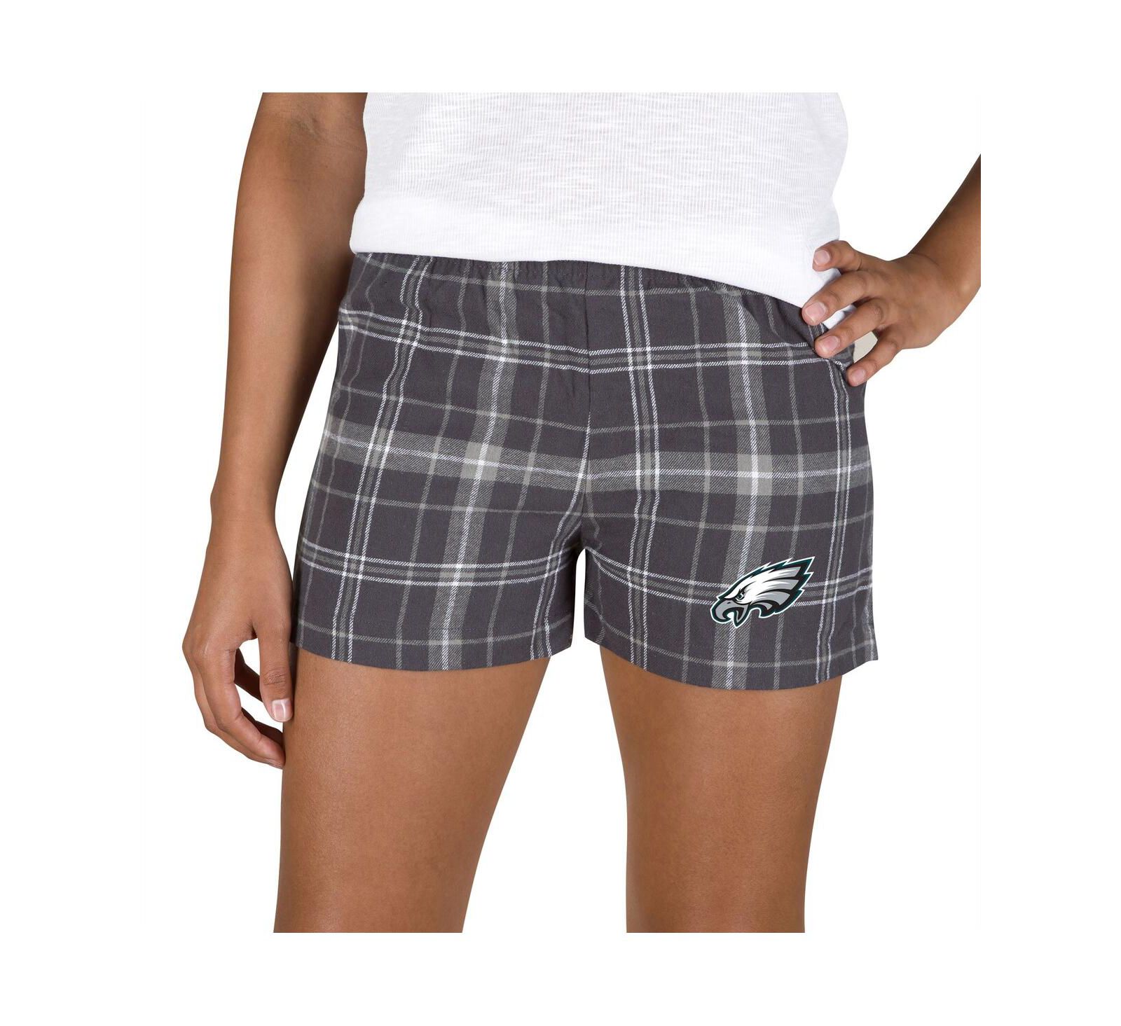 Шорты Concepts Sport Women's Charcoal/Gray Philadelphia Eagles Ultimate Flannel