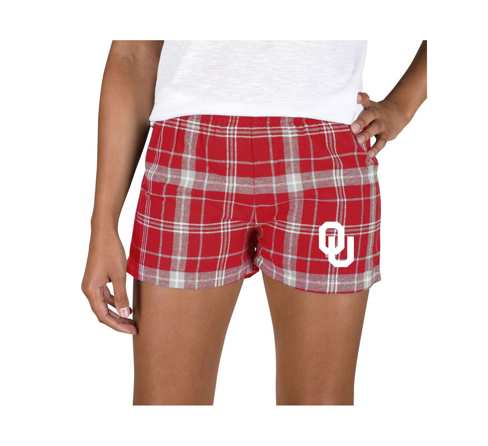 Concepts Sport Women's Crimson/Gray Oklahoma Sooners Ultimate Flannel Shorts