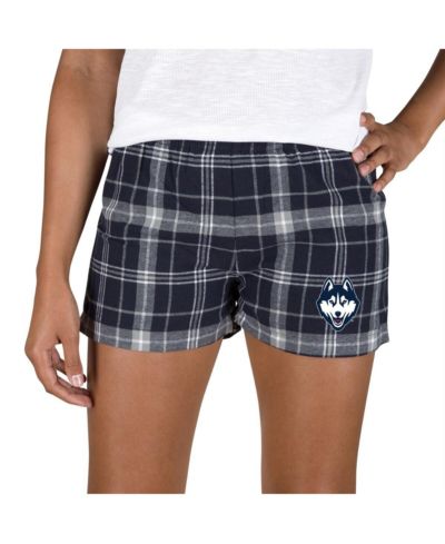 Concepts Sport Women's Navy/Gray UConn Huskies Ultimate Flannel Shorts