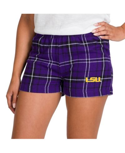 Concepts Sport Женские шорты LSU Tigers, фланель, фиолетово-черные