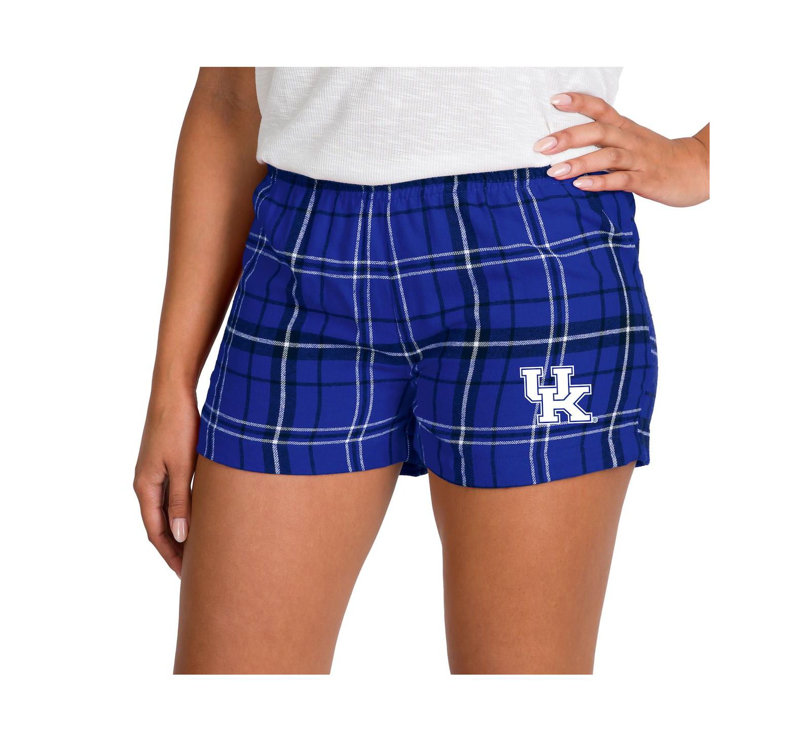 Женские фланелевые шорты Concepts Sport Royal/Black Kentucky Wildcats Ultimate