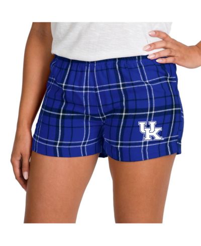 Женские фланелевые шорты Concepts Sport Royal/Black Kentucky Wildcats Ultimate