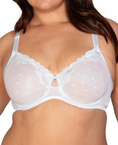 Женский прозрачный бюстгальтер CURVY COUTURE Sheer Whisper Unlined Underwire
