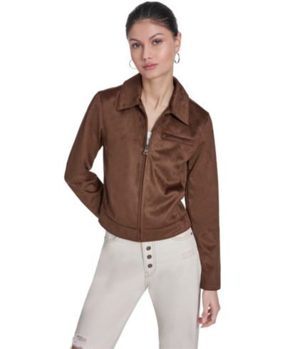 Levi's Women's Faux Suede Laydown Collar Jacket