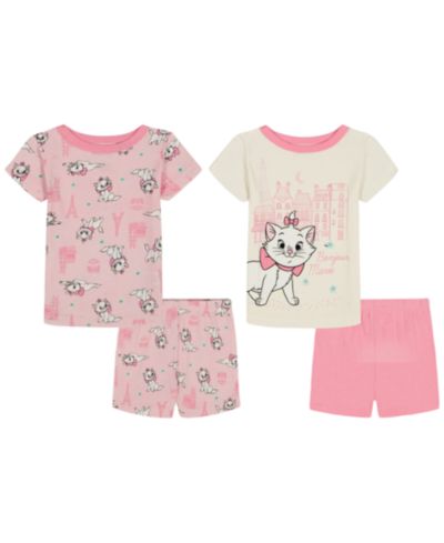 Детский комплект Disney из топа с коротким рукавом и шорт, 4 предмета, размер 2T-4T