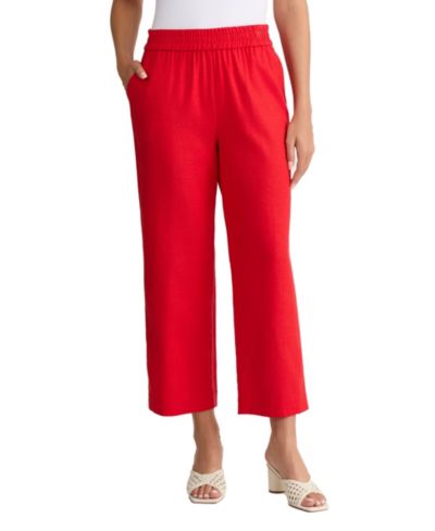 Женские укороченные брюки Jones New York Crinkle Pull-On