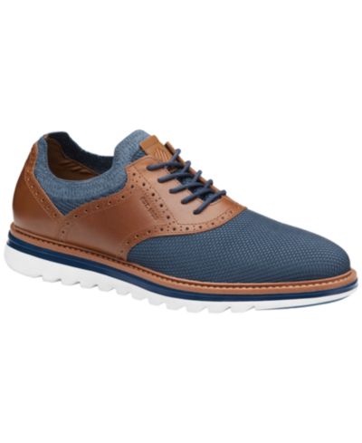 Navy Knit/Cognac Full Grain