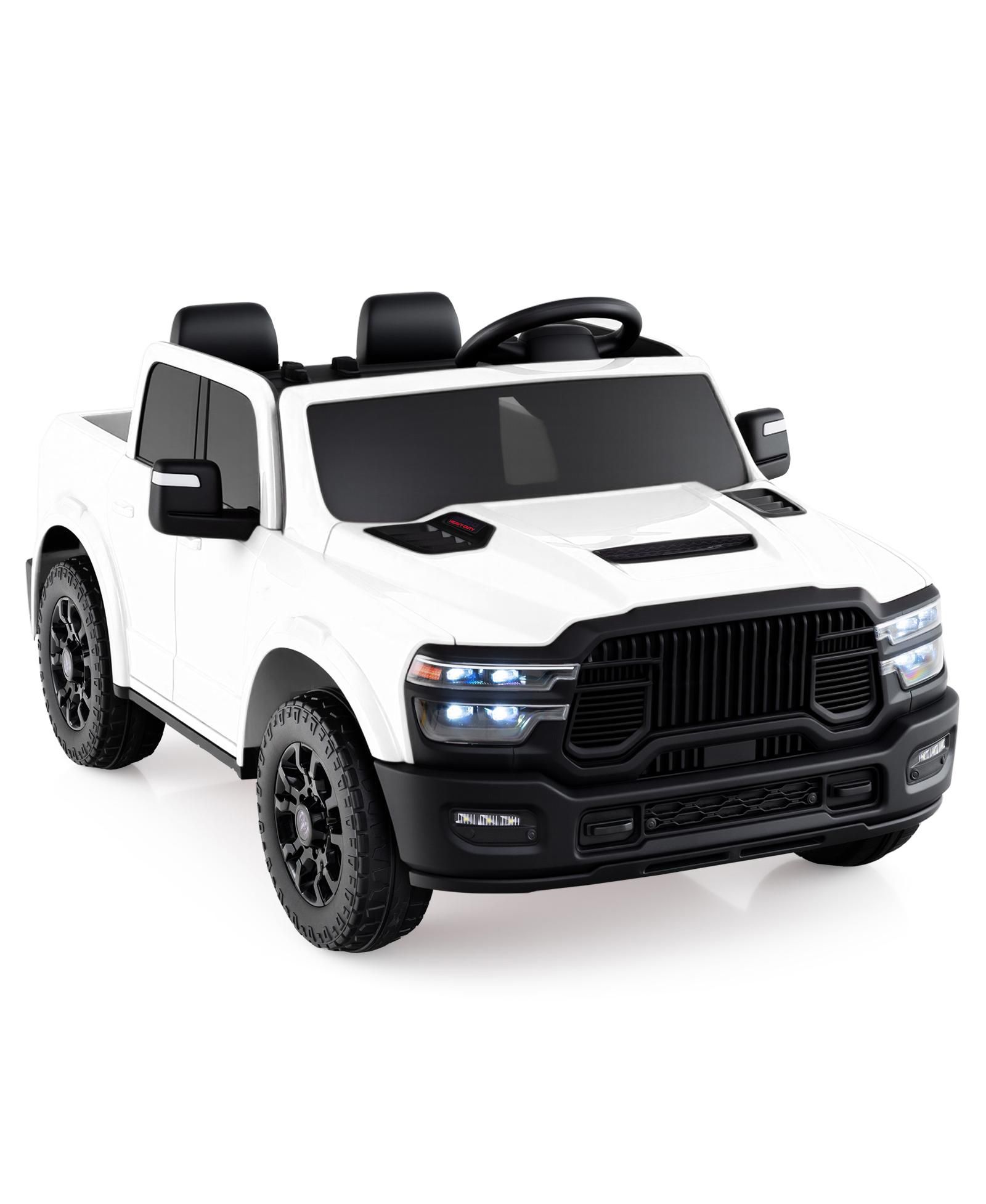 Slickblue Ram 2500 Rebel 24V 2-Seater with Remote Control Ride-On Truck, Ages 3+
