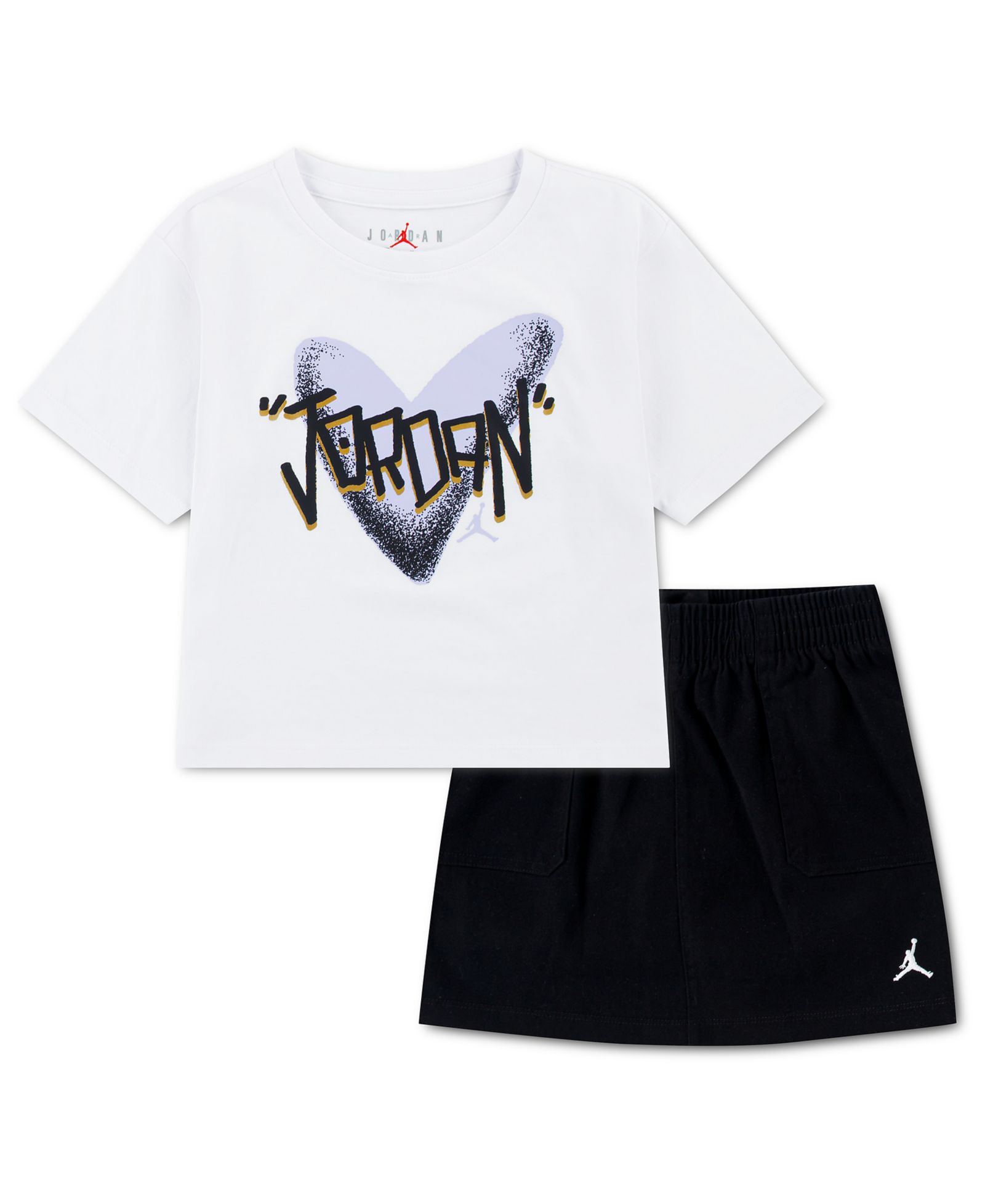 Jordan Детский набор из футболки и шорт Heart Jordan, 2-piece set, 4-6X