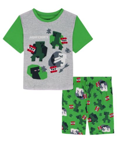 Детский комплект Minecraft: футболка с коротким рукавом и шорты, 2-piece set