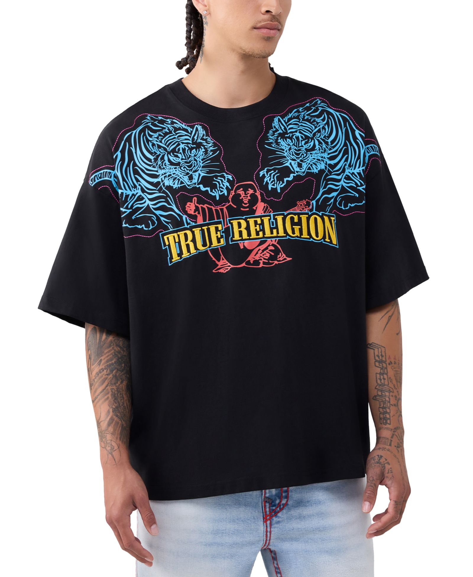 Мужская футболка True Religion Tiger Logo Short-Sleeve
