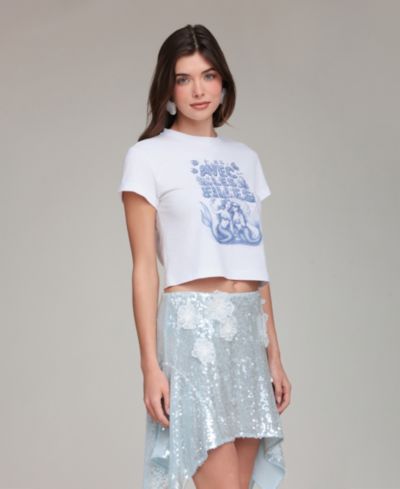 Женский хлопковый T-Shirt Avec Les Filles Crewneck