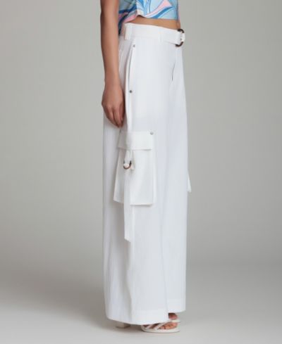 Avec Les Filles Women's Mid-Rise Wide-Leg Pants