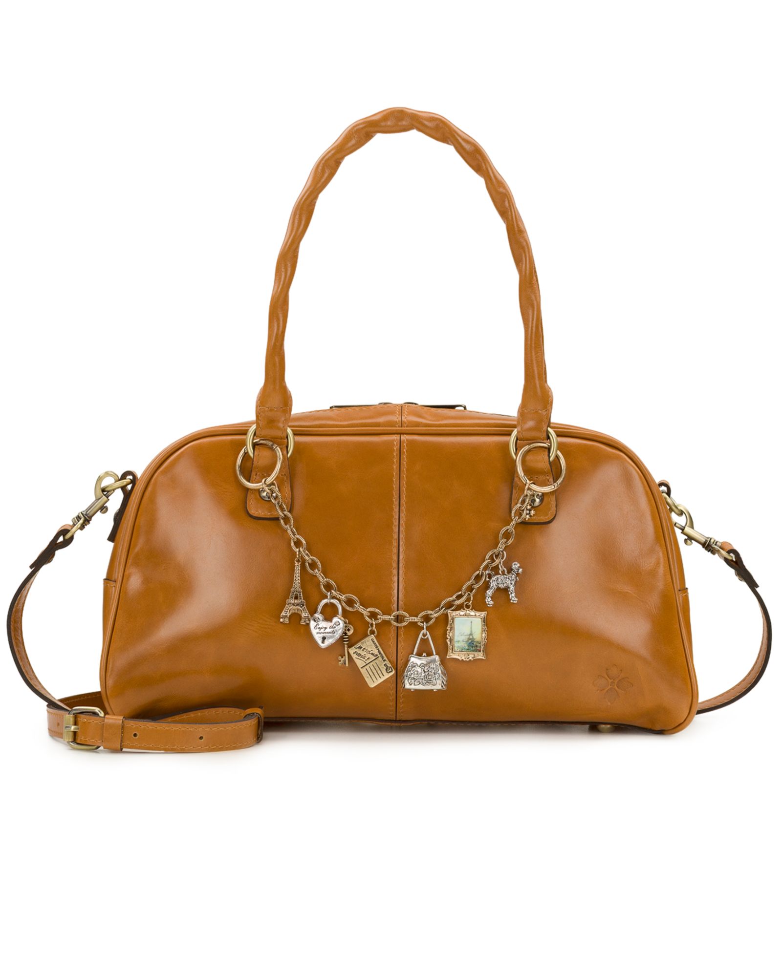 Patricia Nash Pomezia Large Leather Crossbody Satchel Bag