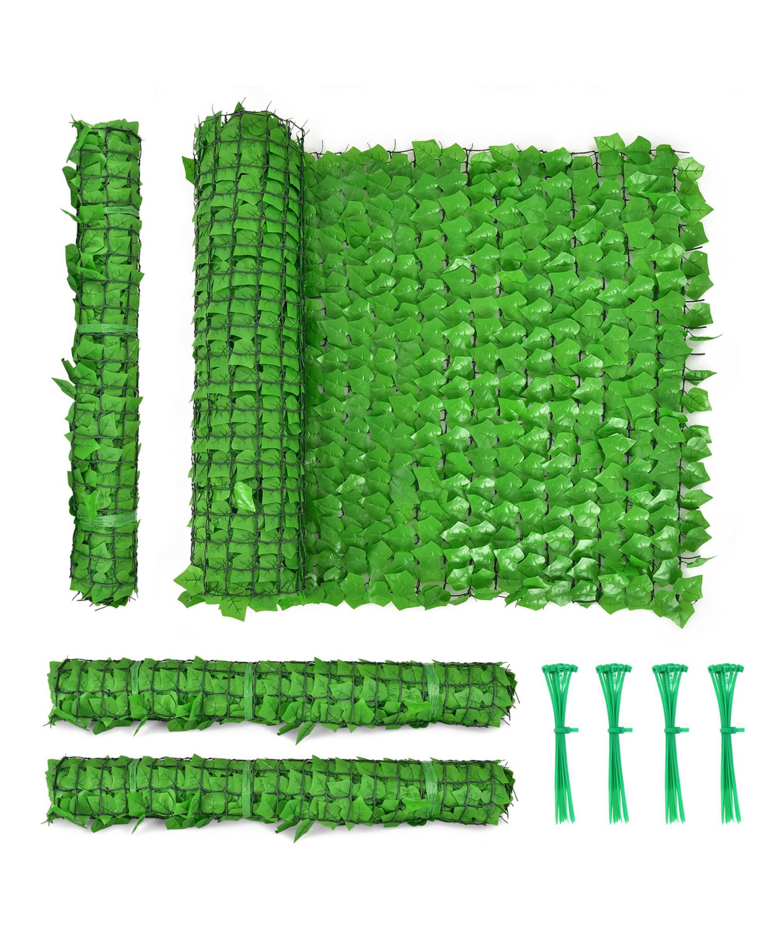 1 PC 118x39in Artificial Ivy Privacy Fence Screen Faux Hedge Vine