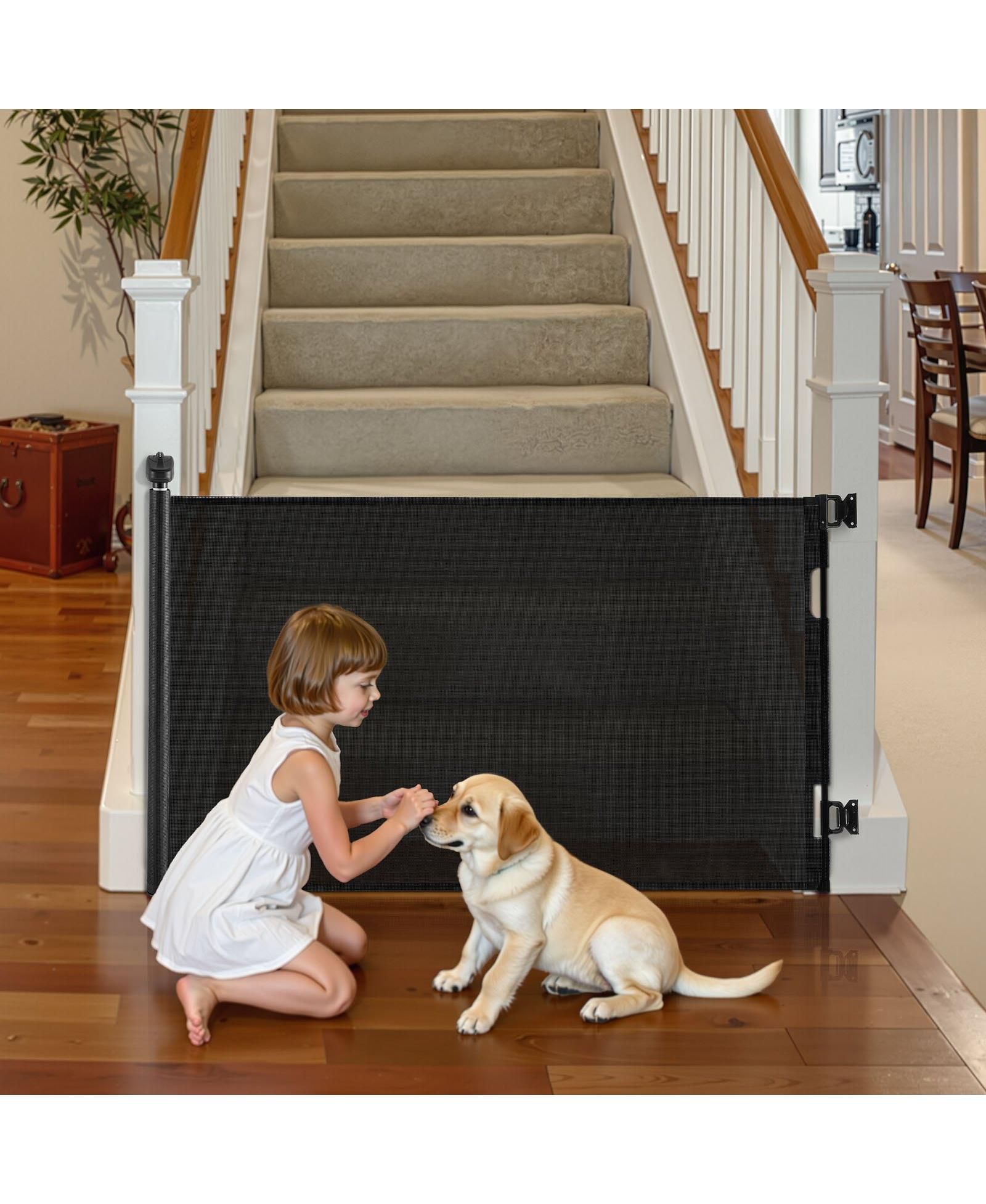 Защитный сетчатый воротник COZITO Retractable Mesh Safety Gate 57" Wide x 38.5" Tall