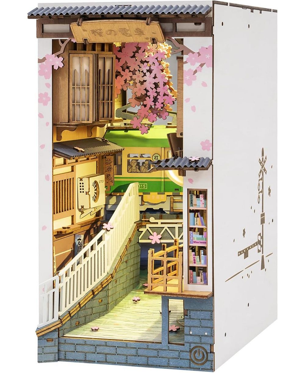 Деревянный 3D пазл-конструктор Robotime Book Nook подставка для книг DIY