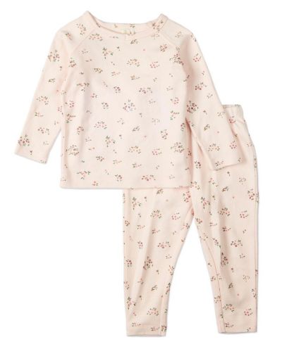 MeMoi Детский хлопковый домашний костюм MeMoi Cameo Florals, 2 части