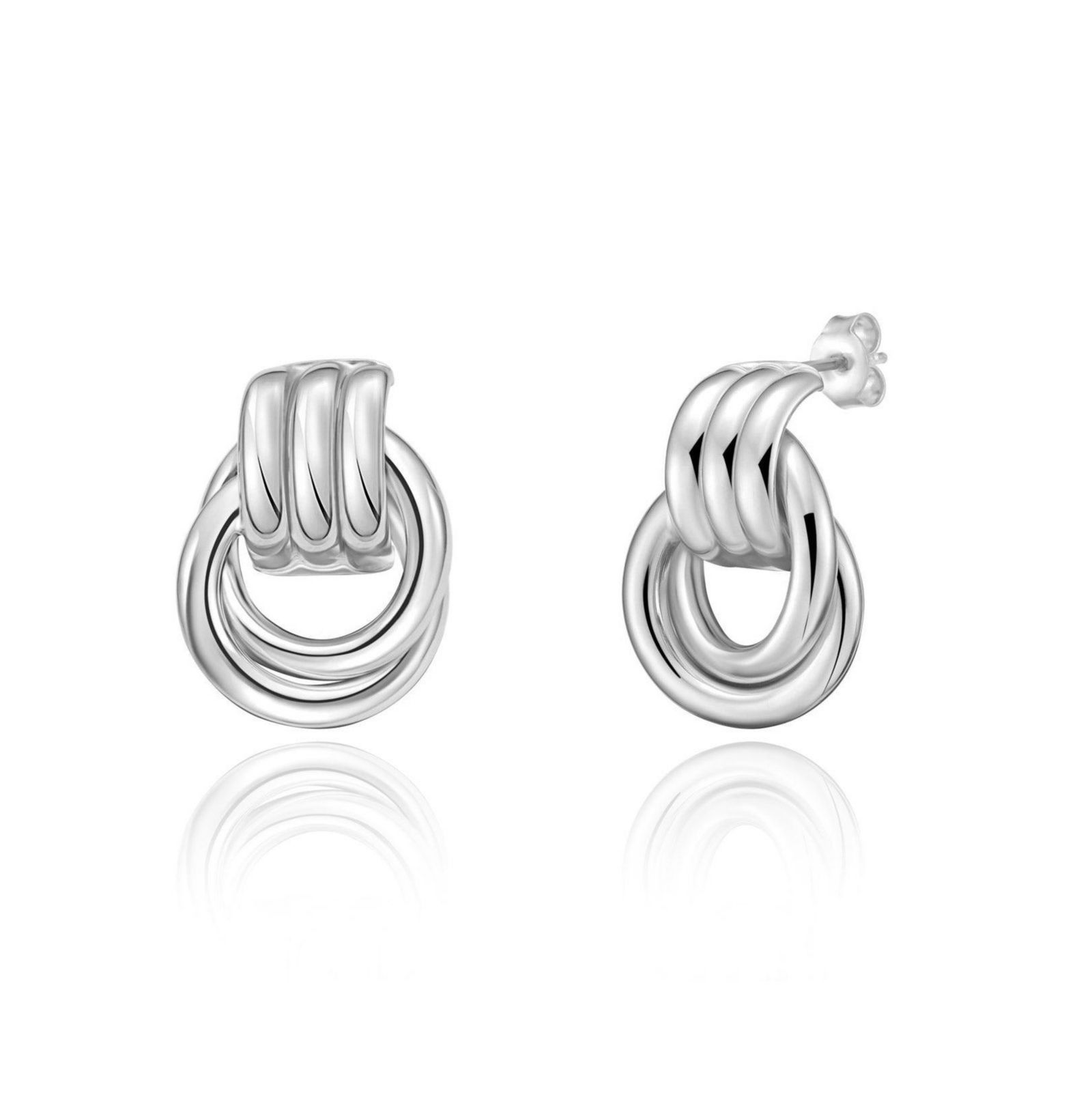 The Lovery Gold Doorknocker Stud Earring Sterling Silver