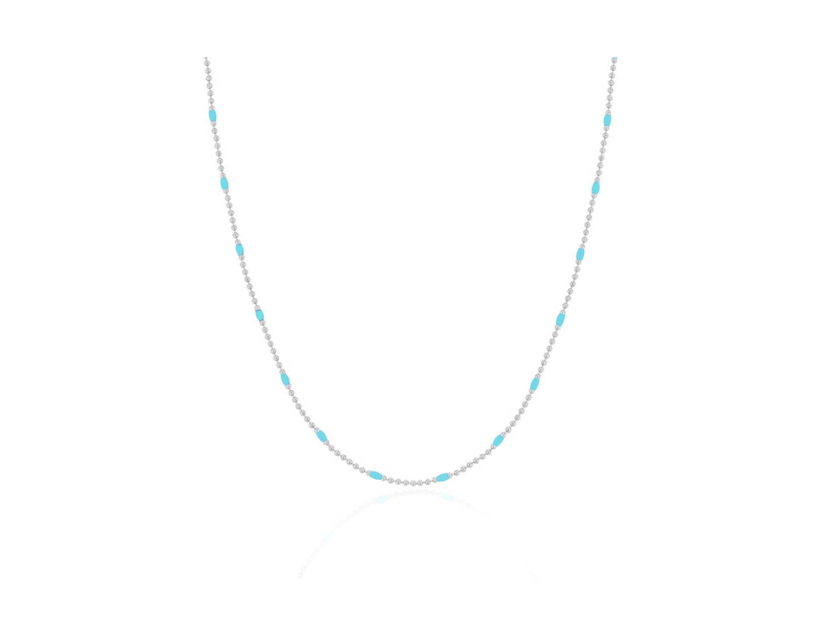 Ожерелье The Lovery Blue Enamel Nugget Bead