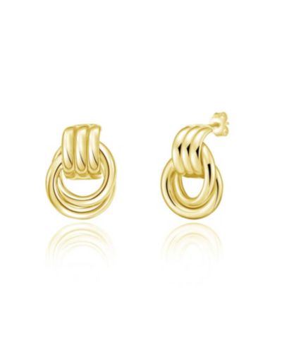 Серьги-гвоздики The Lovery Gold Doorknocker из позолоченного серебра 14K Gold-Plated