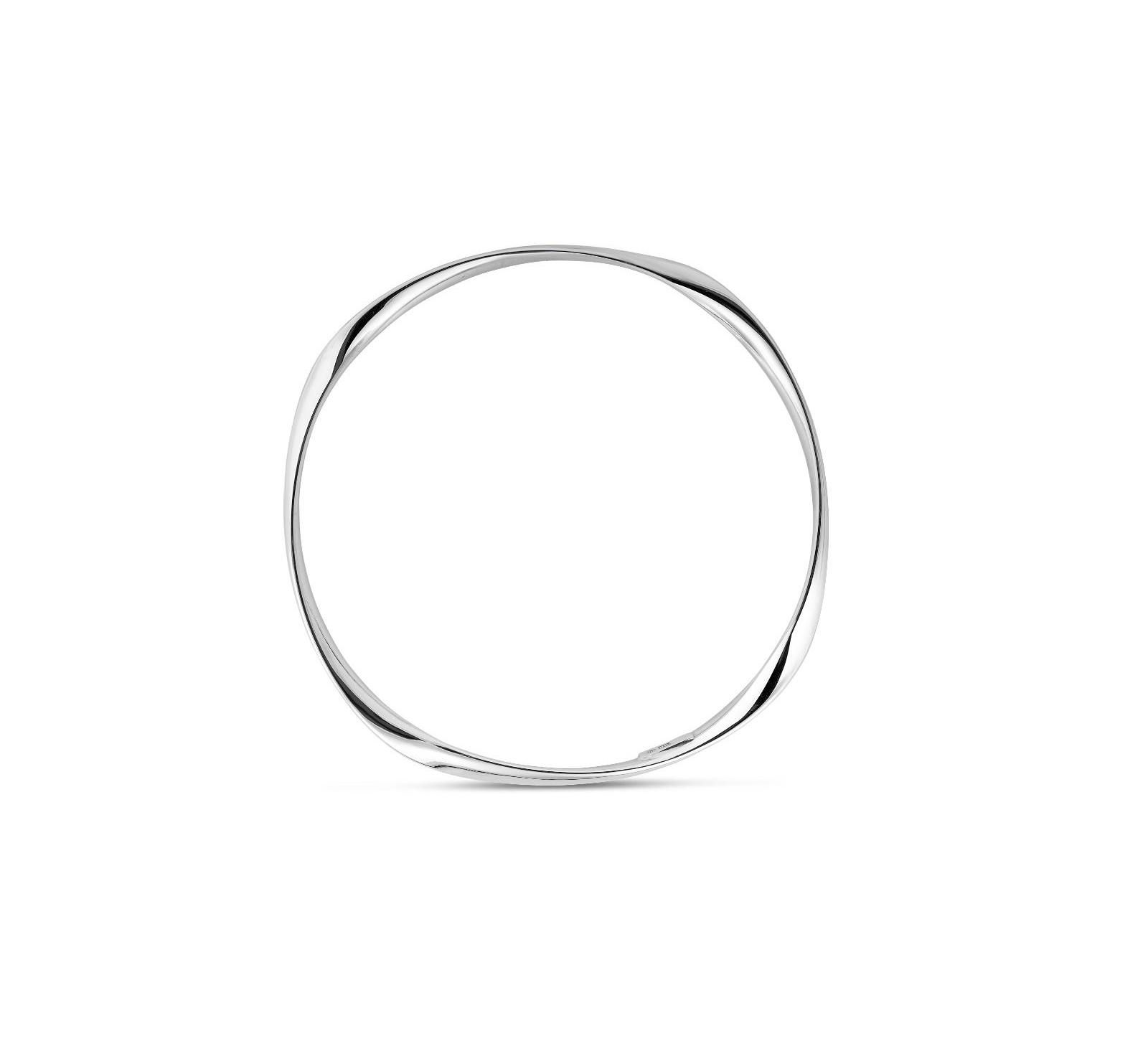 The Lovery Sculpted Bangle Bracelet Sterling Silver