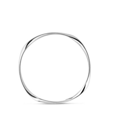 The Lovery Sculpted Bangle Bracelet Sterling Silver