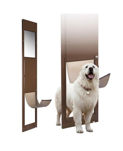 COZITO Sliding Glass Dog Door Adjustable Height 75 7/8" to 80 11/16" with 13 5/8" x 23 5/8" Flap